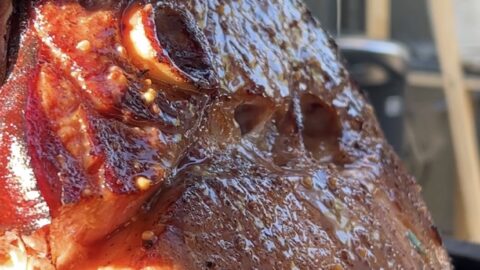 Delicious Smoked Slow Cooked Ham Big Green Egg