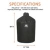 SUPJOYES Cover for Large Big Green Egg, Grill Accessories for Large Big Green Egg, Heavy Duty Waterproof Grill Cover… - Image 3