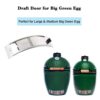 Green Egg Replacement Parts Stainless Draft Door Fits for Medium & Large Big Green Egg Grill Kamado Accessories with Punched MESH Panel Easily Adjusted Egg Bottom Vent Replacement - Image 3