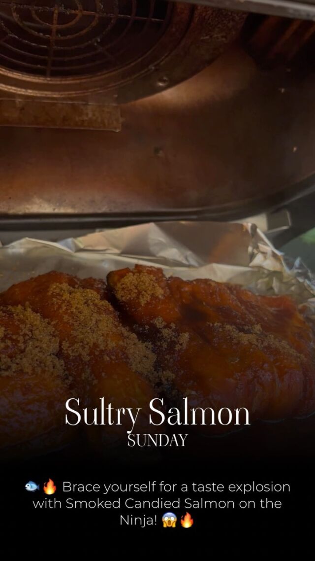 🐟🔥 Brace yourself for a taste explosion with Smoked Candied Salmon on the Ninja! 😱🔥 @feedingmrsqueeze! Get ready to embark on a flavor adventure that will blow your taste buds away! 🌟😋 Smoking salmon on the Ninja brings out its natural richness, while the irresistible candied glaze takes it to a whole new level of deliciousness. 🍬🔥 Prepare to experience the perfect balance of smoky, sweet, and savory flavors, leaving you craving for more with every bite. 🤤💥 Whether you’re a seafood lover or a flavor enthusiast, this culinary journey will leave you wondering why you haven’t tried it sooner. 🌊🎣 So fire up your Ninja and get ready to elevate your salmon game to new heights! Share your love for Smoked Candied Salmon on the Ninja and any mouth-watering glaze recipes you’ve tried in the comments below. Let’s dive into this salmon symphony together! 🙌🔥🐟 #SmokedCandiedSalmon #NinjaFlavorMagic #TasteBudExplosion @feedingmrsqueeze